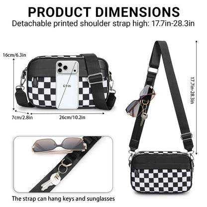 Checkered Crossbody (6 colors) - 2-4 Week TAT