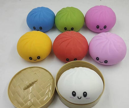 🥟 Viral Dumpling Squishy Stress Ball (With Mini Bowl!) 14 Colors | 3-4 Week TAT
