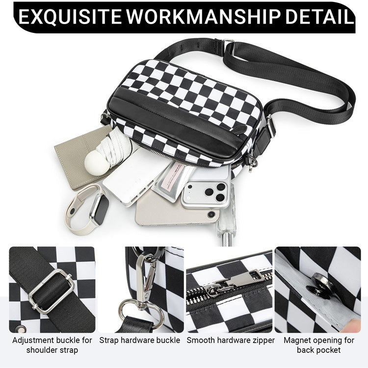 Checkered Crossbody (6 colors) - 2-4 Week TAT