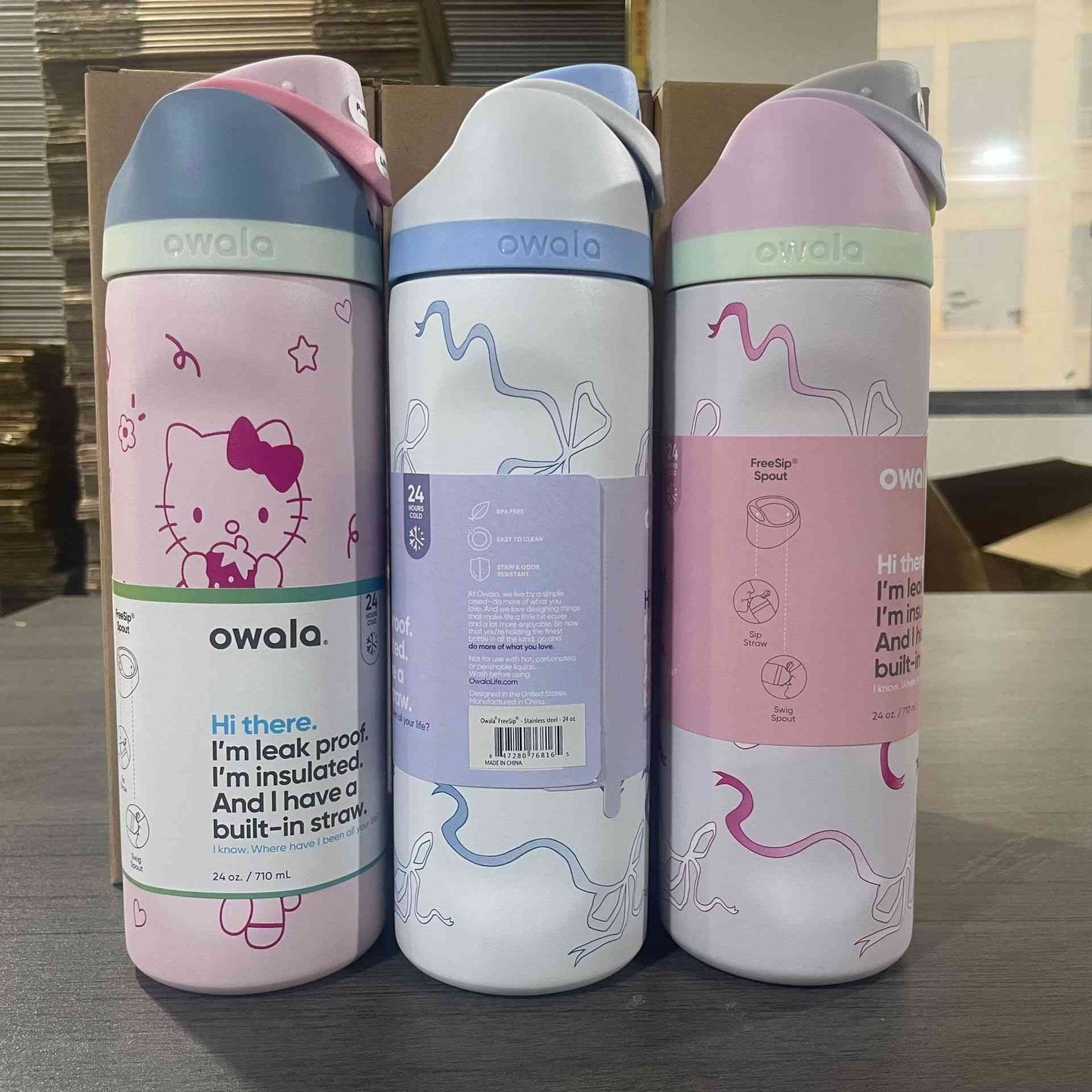 Ow@l@ FreeSip Water Bottles – 13 Styles + Specialty Editions! | 2-4 Week TAT