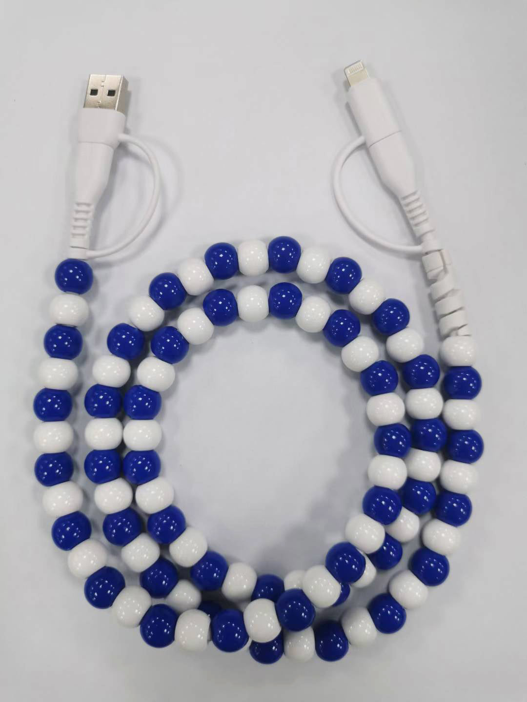 4-in-1 Beaded Lightening Phone Charger - 30 Options | 2-4 Week TAT