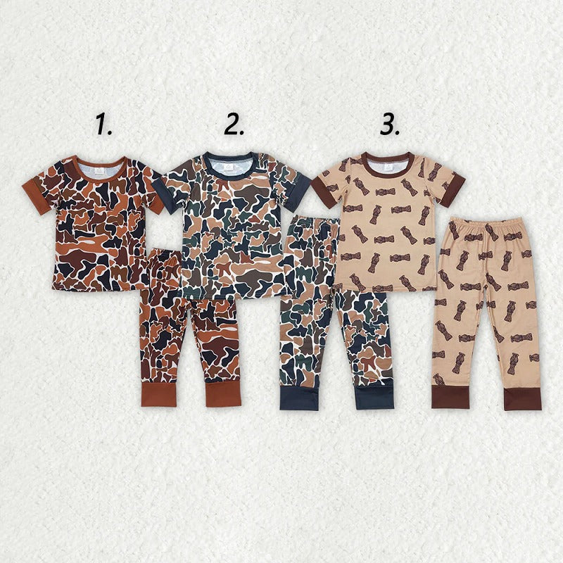 Short Sleeve Pajamas, 3 Print Options | 1-2 Week TAT