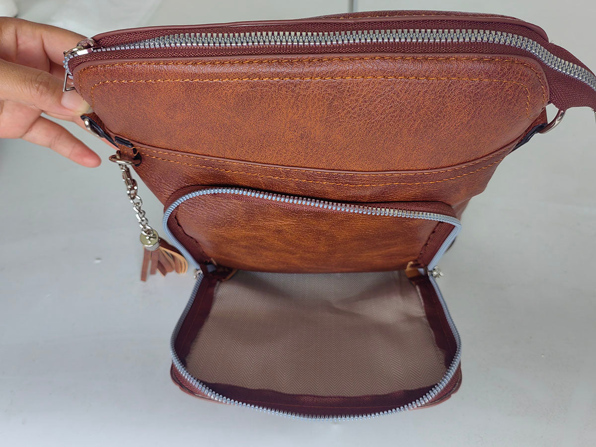 PU Leather Crossbody Purse | SIX Color Variants | TAT 2-4 Weeks