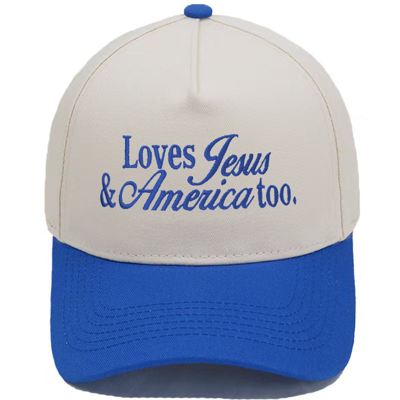 Embroidered Loves Jesus & America Too Snap Back Hat (13 Colors) | 2-4 Week TAT