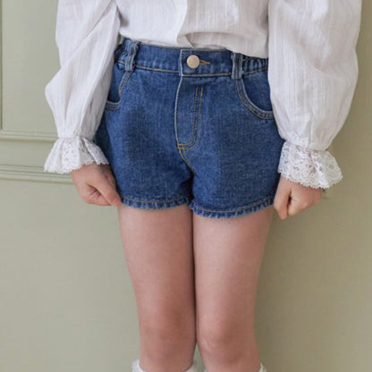 👖☀️ Girls Denim Shorts + Infant Toddler Girls Sizes 6M-6Y | 3-4 WEEK TAT