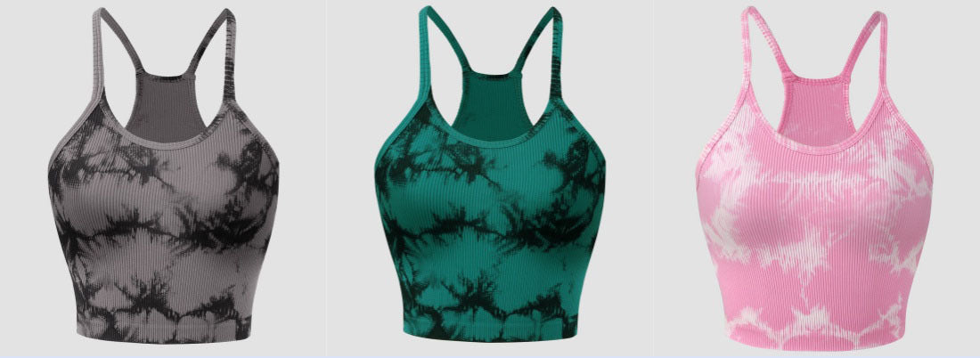 Women's Acid Washed Ribbed Crop Tank (12 Color Options) | 2-4 Week TAT