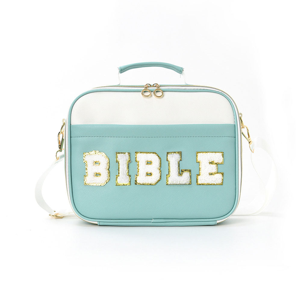 Pastel Chenille BIBLE Patch Bible Cases, 6 Colors - 2-4 Week TAT