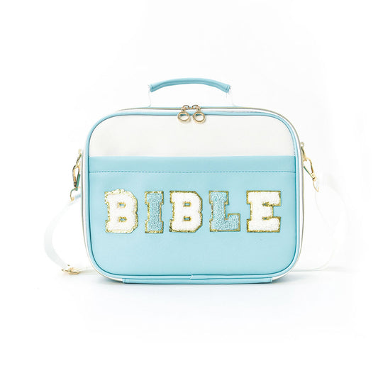 Pastel Chenille BIBLE Patch Bible Cases, 6 Colors - 2-4 Week TAT