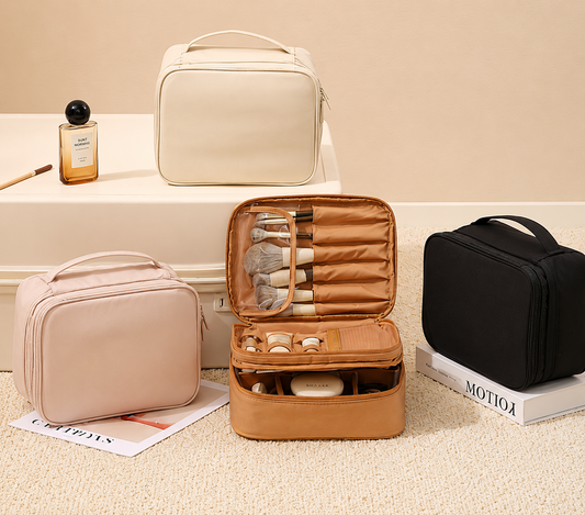 🧳✨ TRAVEL TOILETRY / MAKEUP BAGS + 4 COLOR OPTIONS & DOUBLE DECKERS | 3–4 WEEK TAT ✨🧳