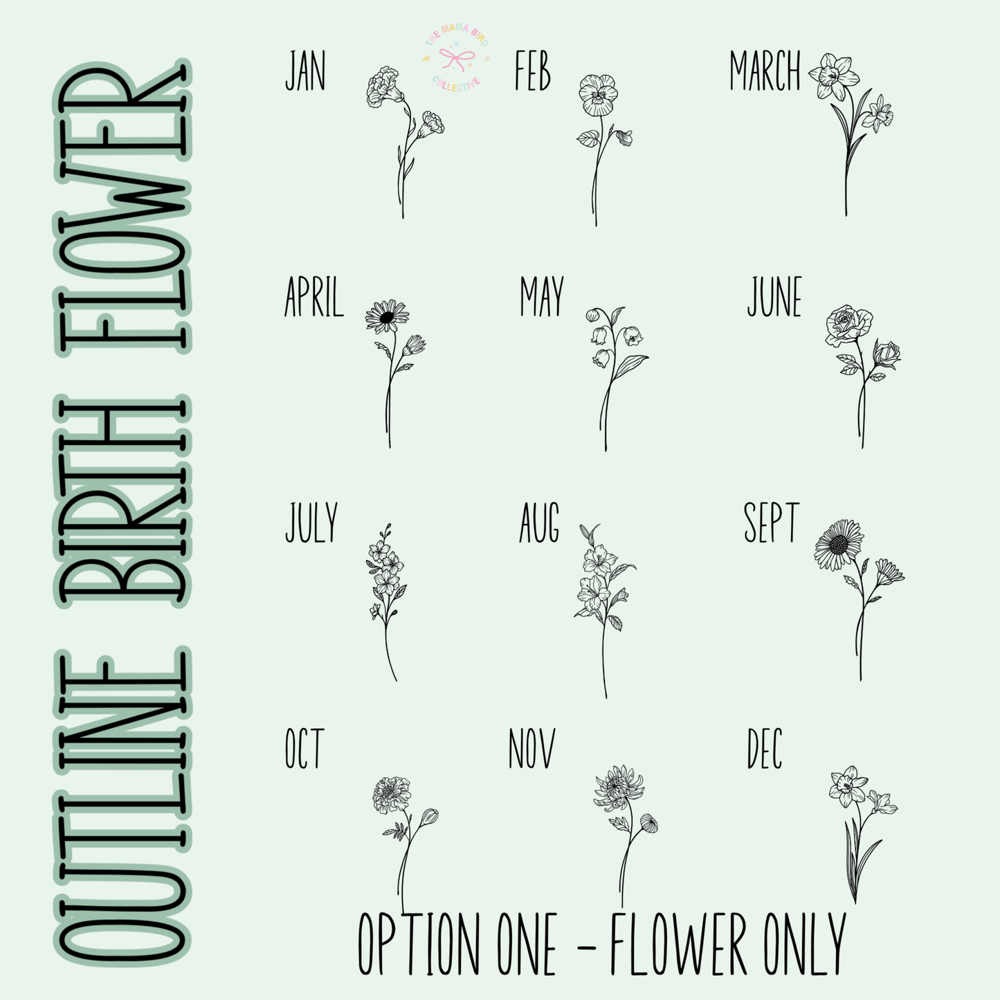 💐✨ Custom Birth Flower Tees + Personalized Options | 14 BUSINESS DAY TAT