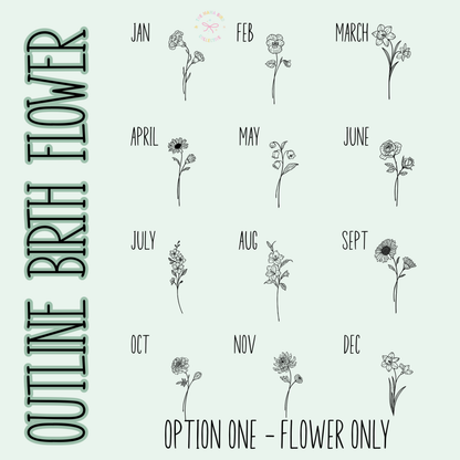 💐✨ Custom Birth Flower Tees + Personalized Options | 14 BUSINESS DAY TAT