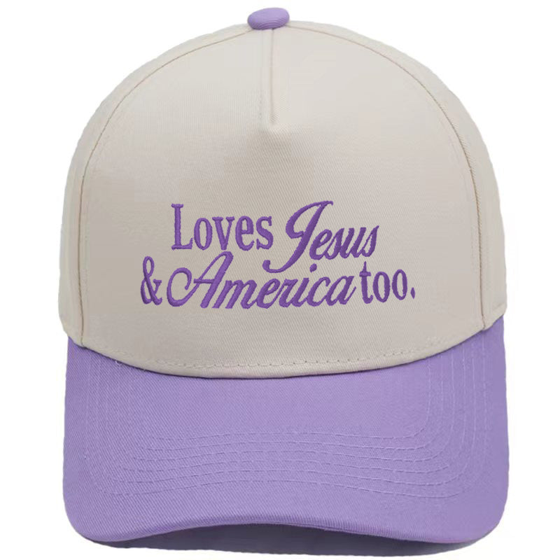 Embroidered Loves Jesus & America Too Snap Back Hat (13 Colors) | 2-4 Week TAT