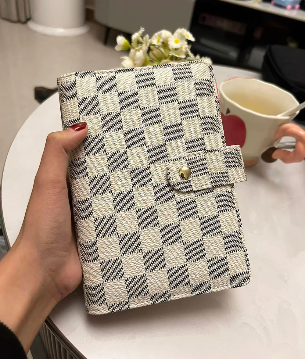 📚✨ Leatherette Checkered Notebooks + A5/A6/A7 | 3–4 WEEK TAT ✨