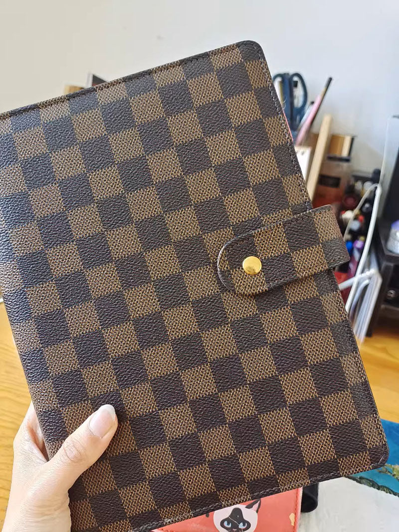 📚✨ Leatherette Checkered Notebooks + A5/A6/A7 | 3–4 WEEK TAT ✨