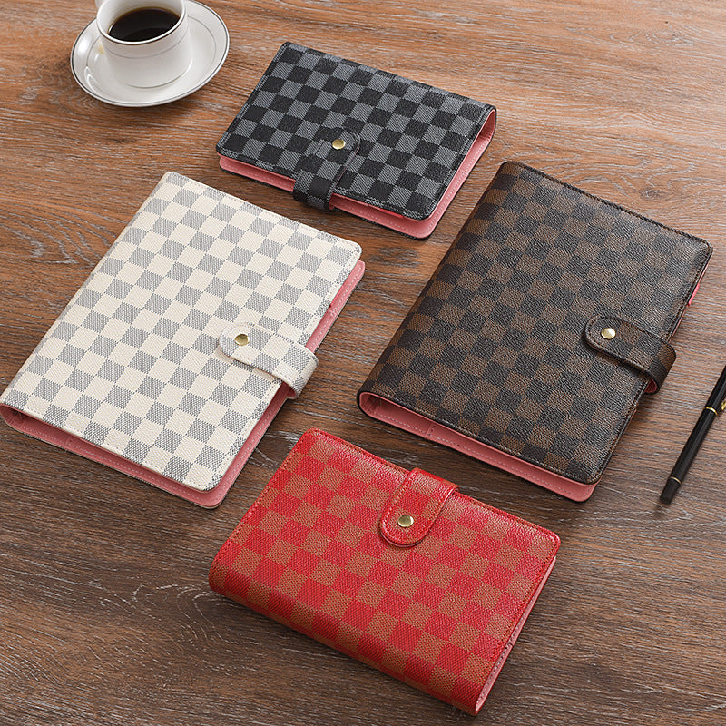 📚✨ Leatherette Checkered Notebooks + A5/A6/A7 | 3–4 WEEK TAT ✨