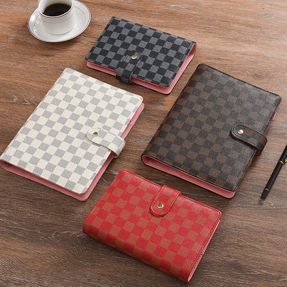 📚✨ Leatherette Checkered Notebooks + A5/A6/A7 | 3–4 WEEK TAT ✨