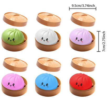 🥟 Viral Dumpling Squishy Stress Ball (With Mini Bowl!) 14 Colors | 3-4 Week TAT