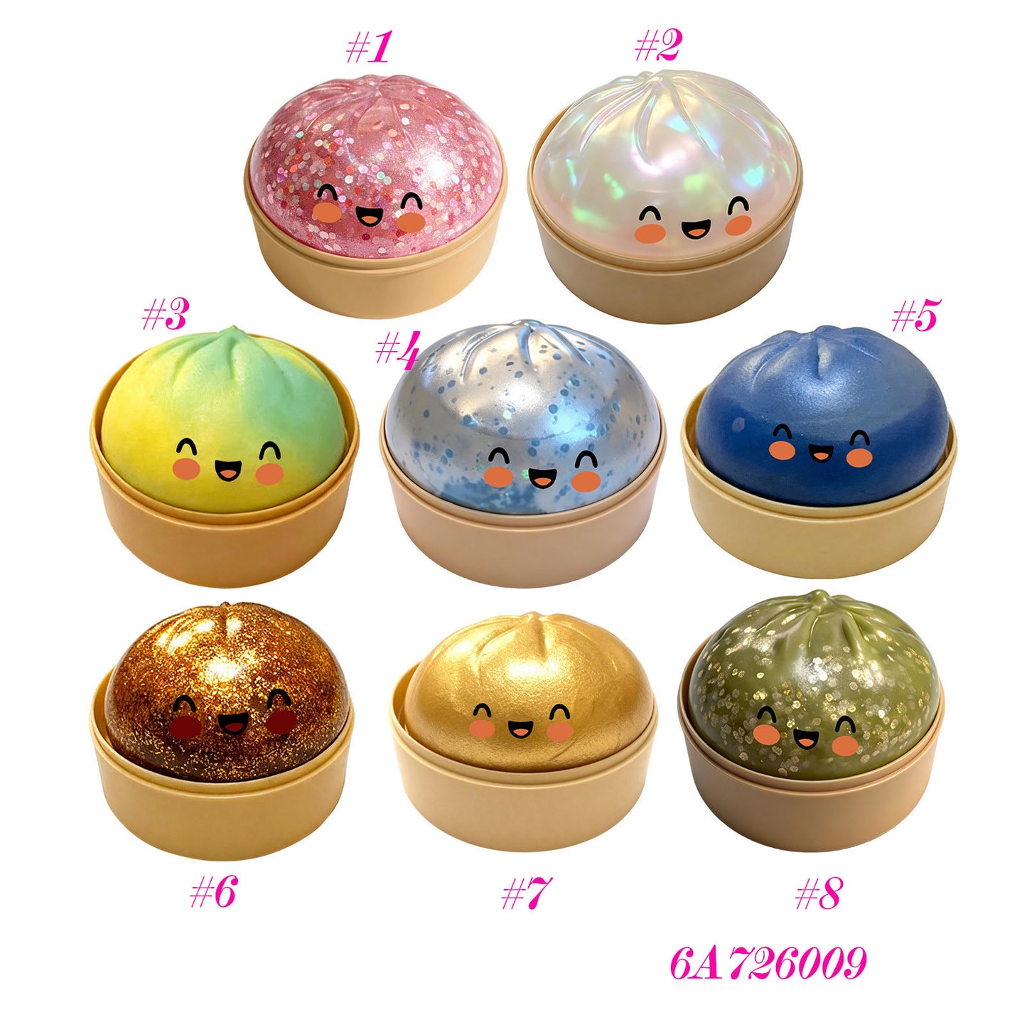 🥟 Viral Dumpling Squishy Stress Ball (With Mini Bowl!) 14 Colors | 3-4 Week TAT