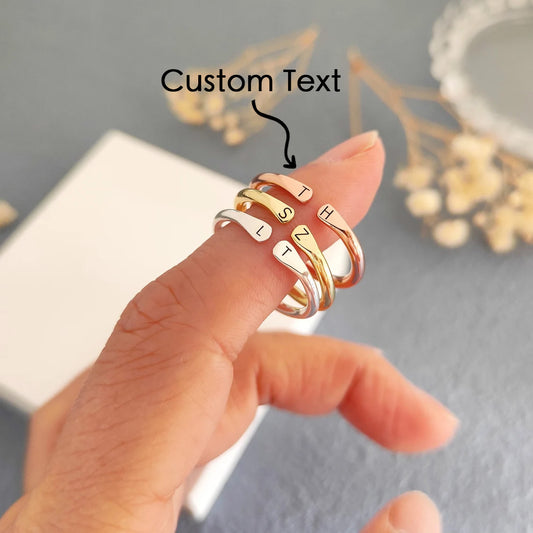 💍 Adjustable Initial Rings | 3-4 WEEK TAT