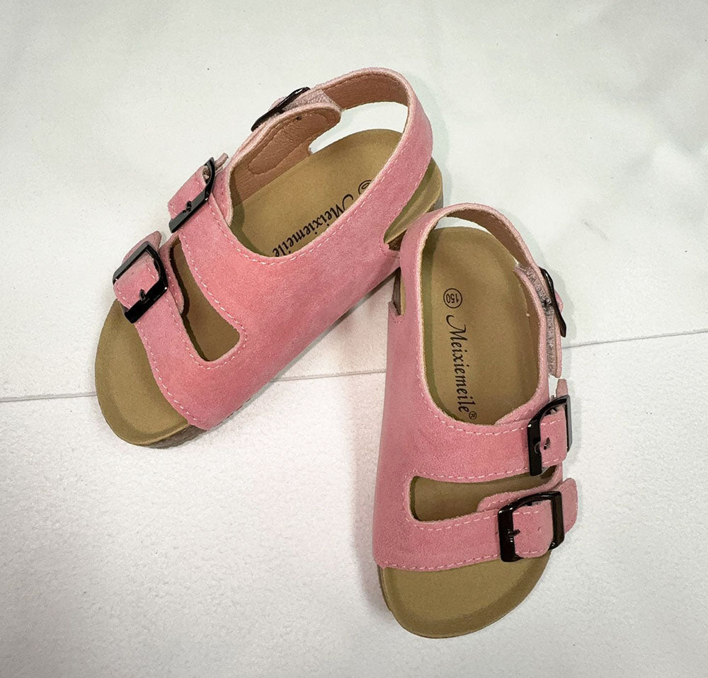 👡 Kid’s Suede Velcro Buckle Sandals | 15 Colors | Sizes 6.5C–2Y | 3-4 WEEK TAT 👡