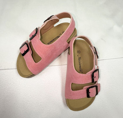 👡 Kid’s Suede Velcro Buckle Sandals | 15 Colors | Sizes 6.5C–2Y | 3-4 WEEK TAT 👡