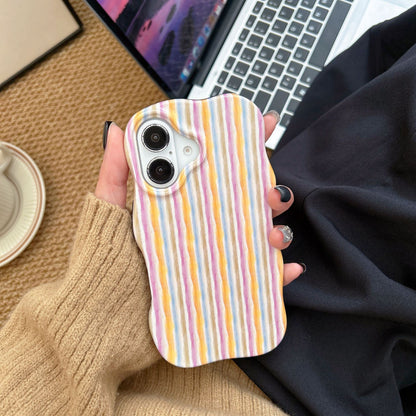 📱🌊 Striped Wave Protective iPhone Case | iPhone 13–17 Models | 5 Colors | 3–4 Week TAT