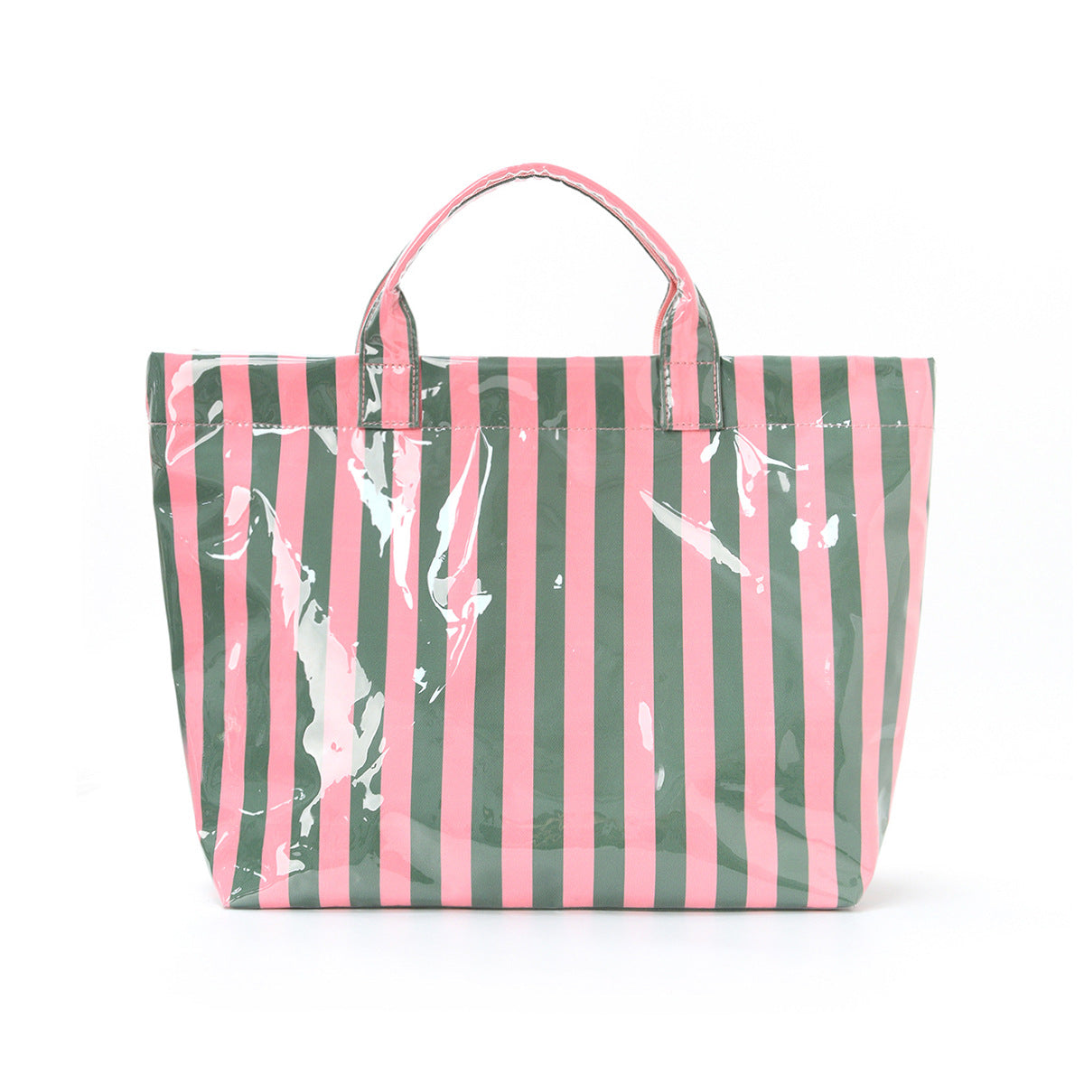 ☀️ Striped Summer PVC Tote Bag - 16 Colors/Print Options! | 3-4 Week TAT