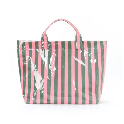 ☀️ Striped Summer PVC Tote Bag - 16 Colors/Print Options! | 3-4 Week TAT