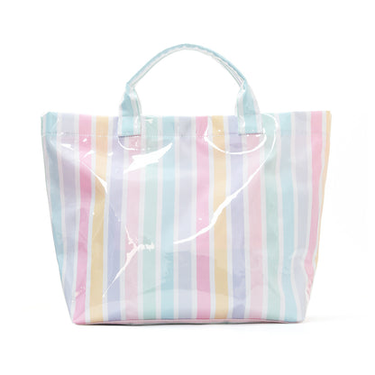 ☀️ Striped Summer PVC Tote Bag - 16 Colors/Print Options! | 3-4 Week TAT