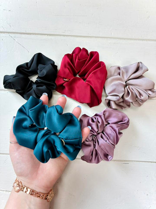 Satin Scrunchies - 4" Diameter (Regular Size) READY TO SHIP/PICK UP