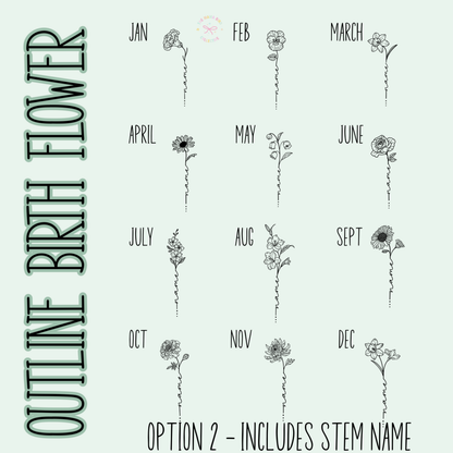 💐✨ Custom Birth Flower Tees + Personalized Options | 14 BUSINESS DAY TAT