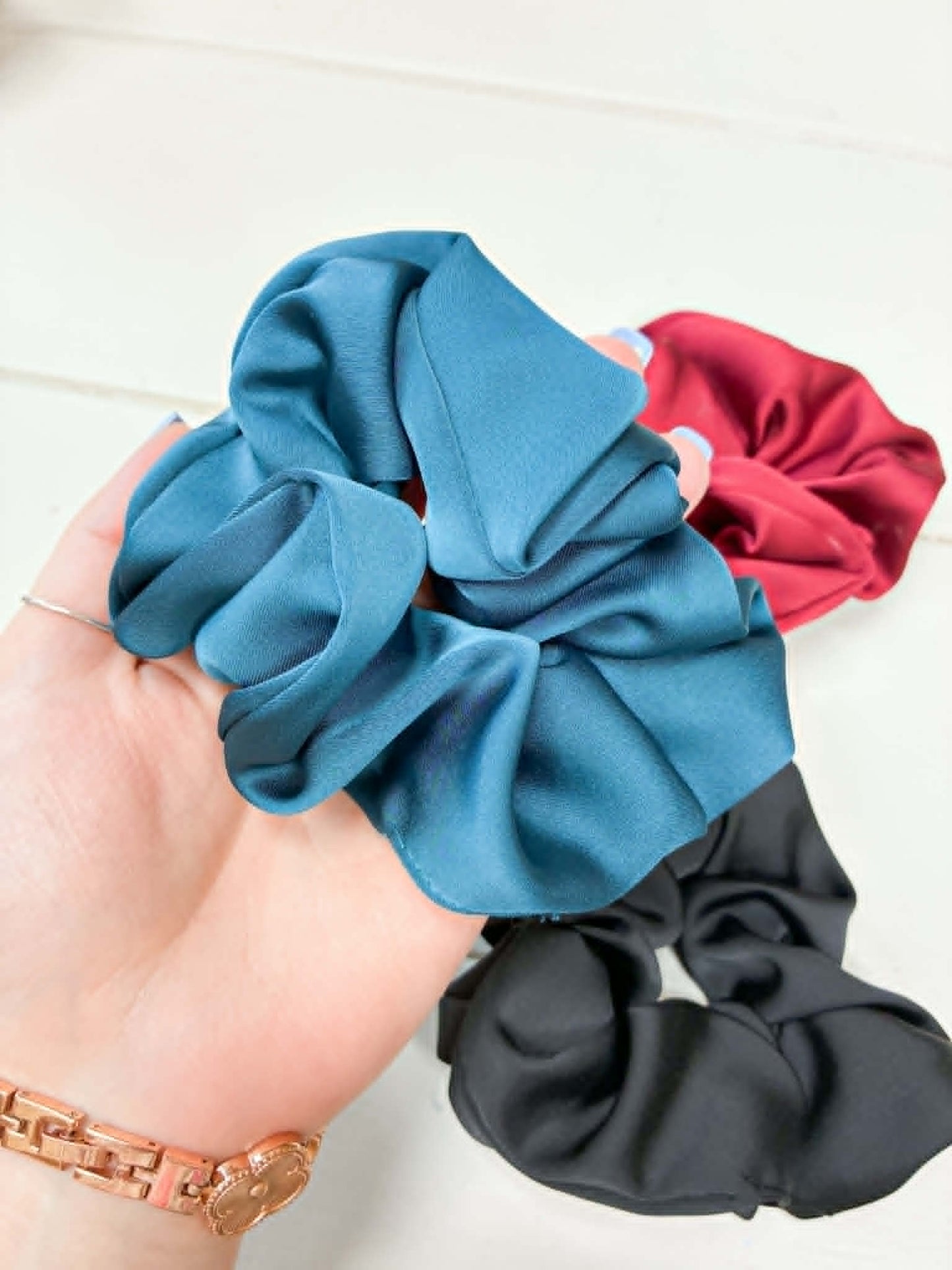 Satin Scrunchies - 4" Diameter (Regular Size) READY TO SHIP/PICK UP