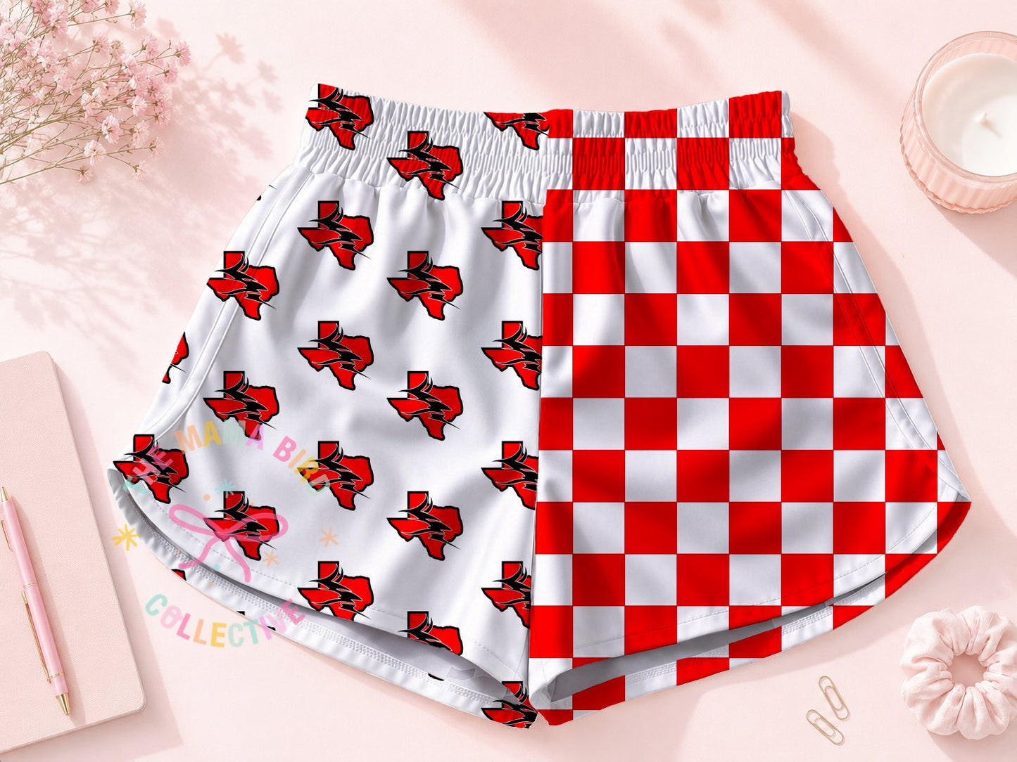 ✨🏈 Mommy & Me CUSTOM MASCOT SPLIT SHORTS| Sizes 12/24M to 2XL | 3-4 WEEK TAT 🏁✨