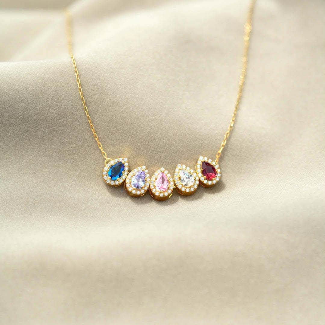 Tears of Joy Birthstone Necklace 💗💎 Up to 14 Stones! | 3-5 Week TAT