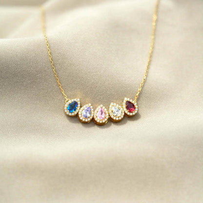 Tears of Joy Birthstone Necklace 💗💎 Up to 14 Stones! | 3-5 Week TAT