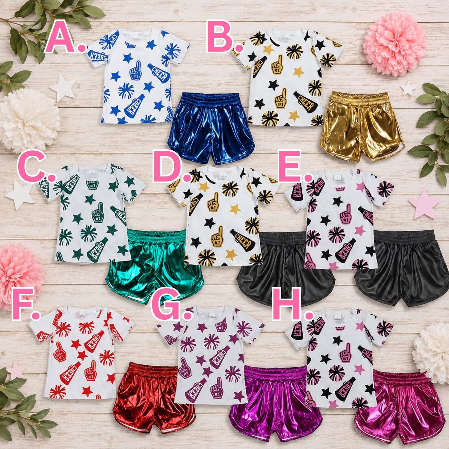 🎀📣 CASUAL CHEER FITS + SIZES 3/6m to 14/16Y | 2–3 WEEK TAT