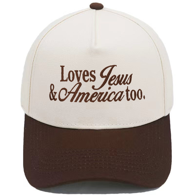 Embroidered Loves Jesus & America Too Snap Back Hat (13 Colors) | 2-4 Week TAT