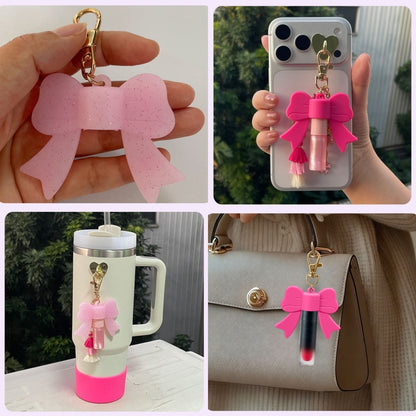 🎀 Silicone Bow Chapstick & Lipstick Holder - THREE sizes & NINE colors! | 3-4 Week TAT