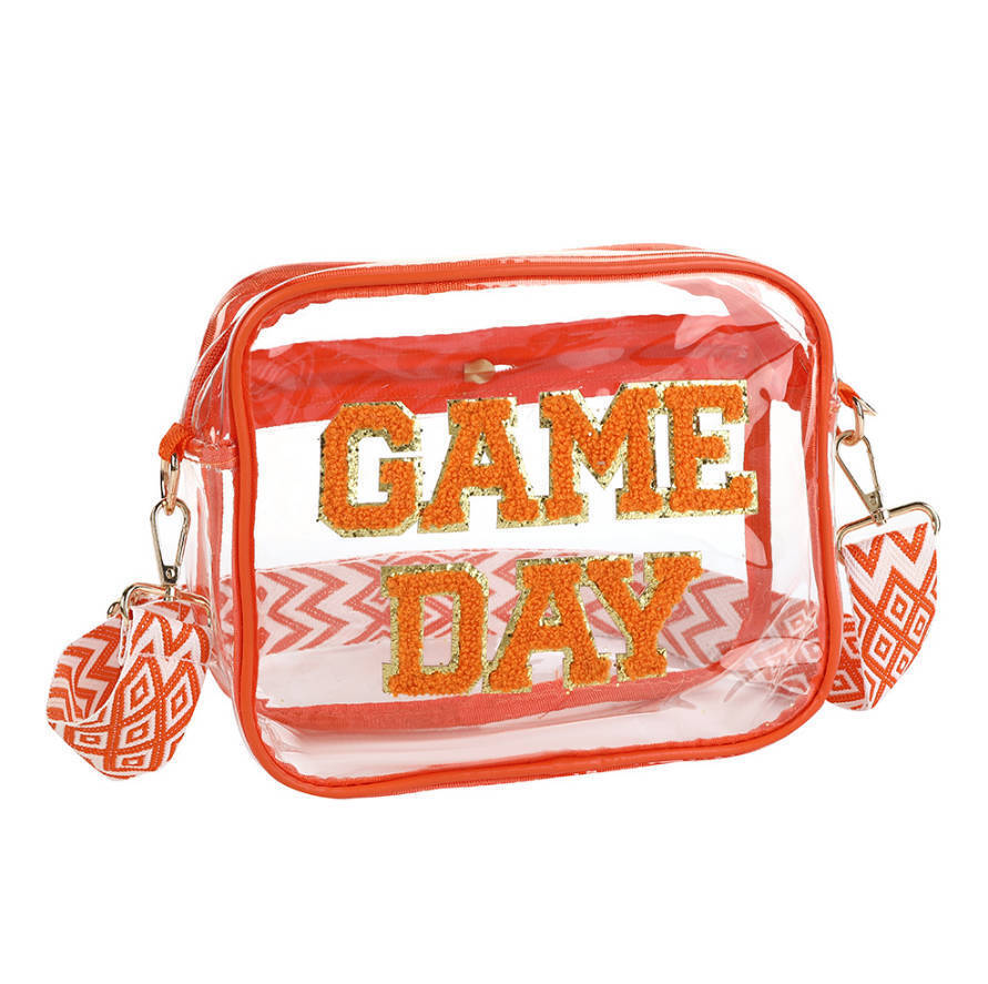 Clear PVC Game Day Crossbody - 7 Colors Options! | 2-4 Week TAT