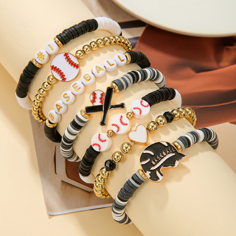 ⚾️ Game Day Baseball Bracelet Stacks | 6 Different Team Colors | 3-4 WEEK TAT ⚾️