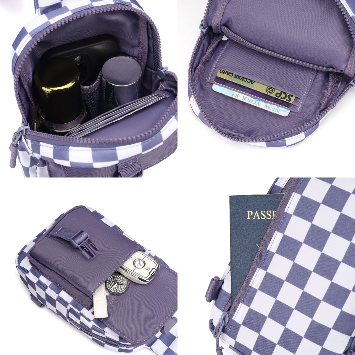 Checkered Sling Bag (8 Color Options) | 2-4 Week TAT
