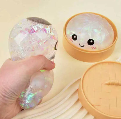 🥟 Viral Dumpling Squishy Stress Ball (With Mini Bowl!) 14 Colors | 3-4 Week TAT