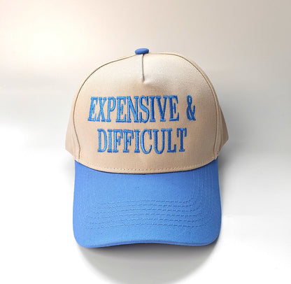 Embroidered Expensive & Difficult Snap Back Hat (7 Color Options) | 2-4 Week TAT