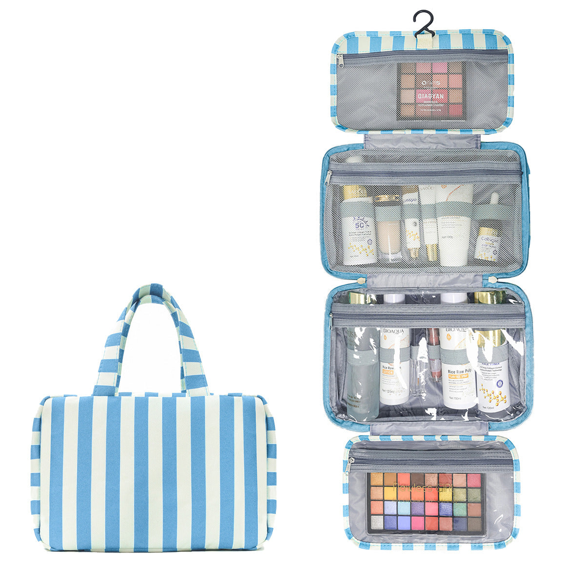 Striped Hanging Toiletry Bag 😍✈️ + 7 COLORS | 3–4 WEEK TAT