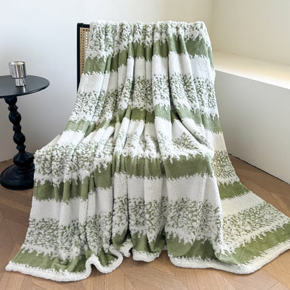☁️🎀 Ultimate Plush Snow Stripe Blanket | 8 Colors | XS–XXL | 3–5 WEEK TAT