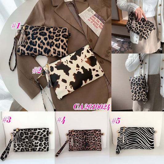 🐆🎀 Faux Leather Animal Print Wristlet | 5 Prints | 3–5 WEEK TAT