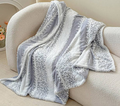 ☁️🎀 Ultimate Plush Snow Stripe Blanket | 8 Colors | XS–XXL | 3–5 WEEK TAT