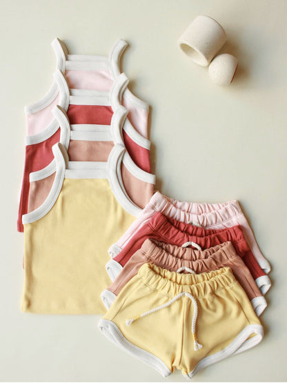 Kids Cotton Summer Track Set | 0–3M–3/4T | 3-4 Week TAT