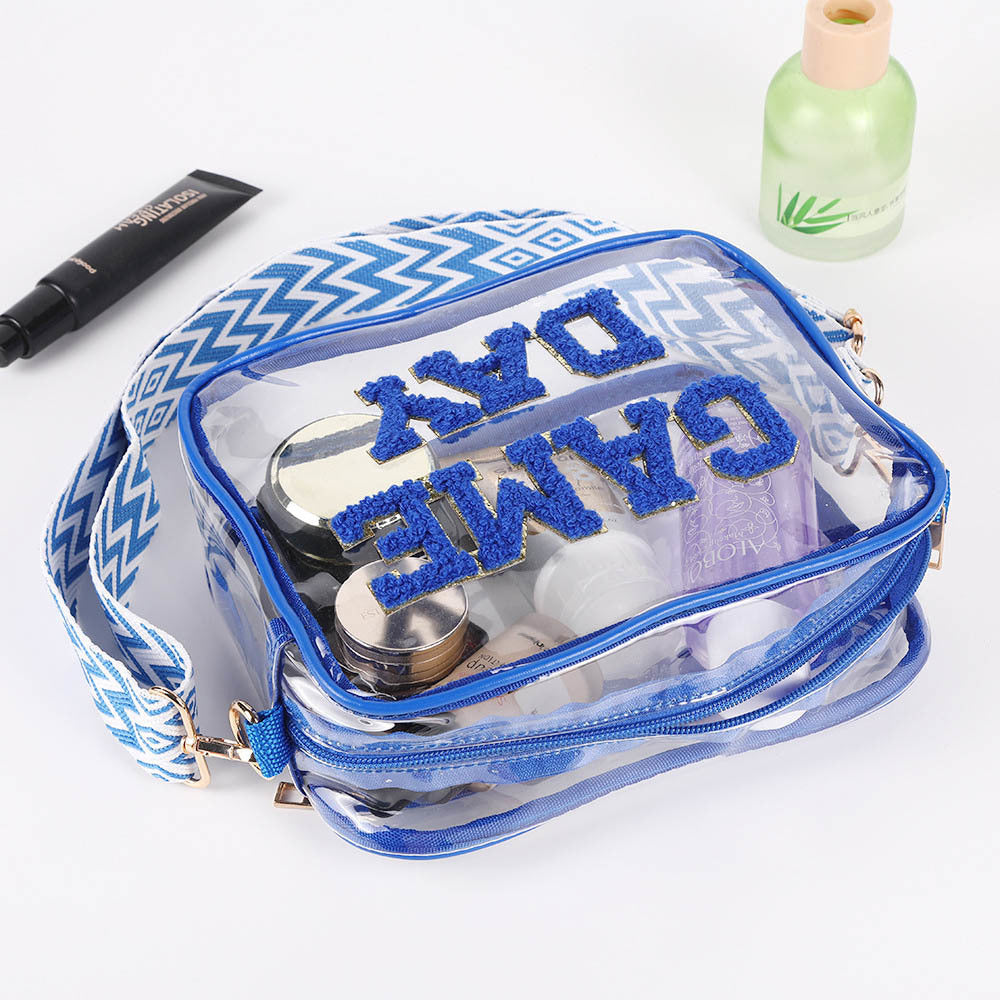 Clear PVC Game Day Crossbody - 7 Colors Options! | 2-4 Week TAT