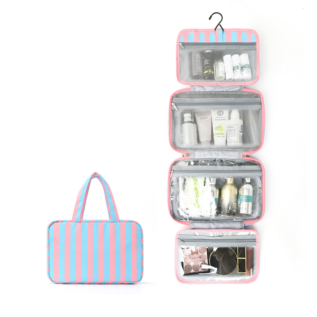 Striped Hanging Toiletry Bag 😍✈️ + 7 COLORS | 3–4 WEEK TAT